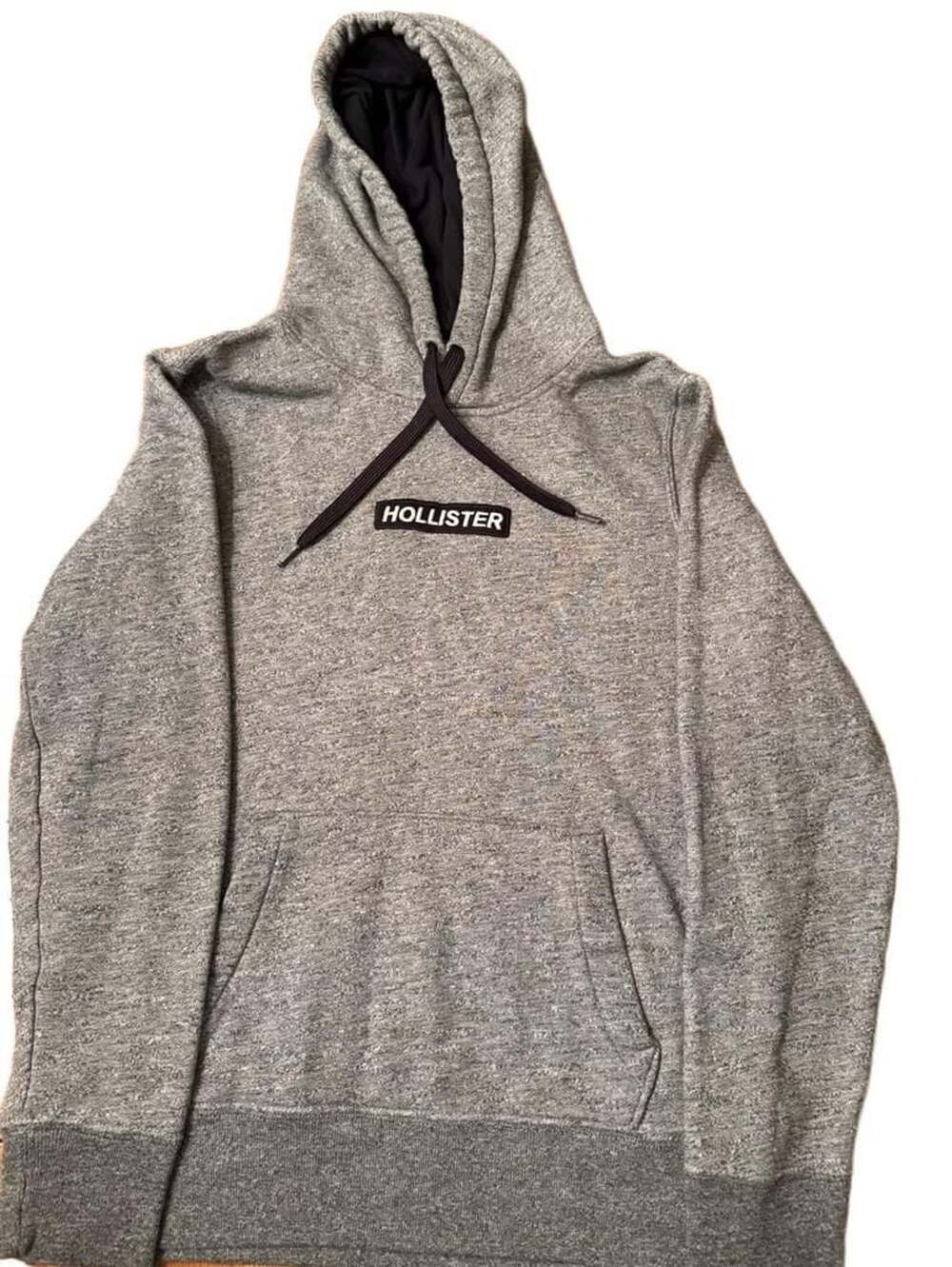 Hollister Pullover Hoodie Size XS Gray Embroidered Logo Sweatshirt h1521
